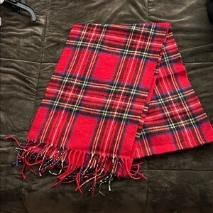 Cejon Red and Black Plaid Scarf